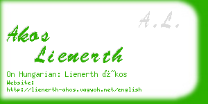 akos lienerth business card